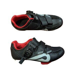 Peloton Cycling Biking Shoes Size 38 Black Excellent Condition Red Women’s 7